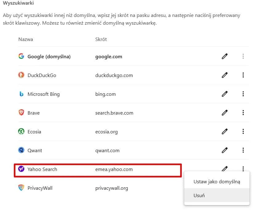 Jak zmienić przeglądarkę z Yahoo na Google i uniknąć problemów